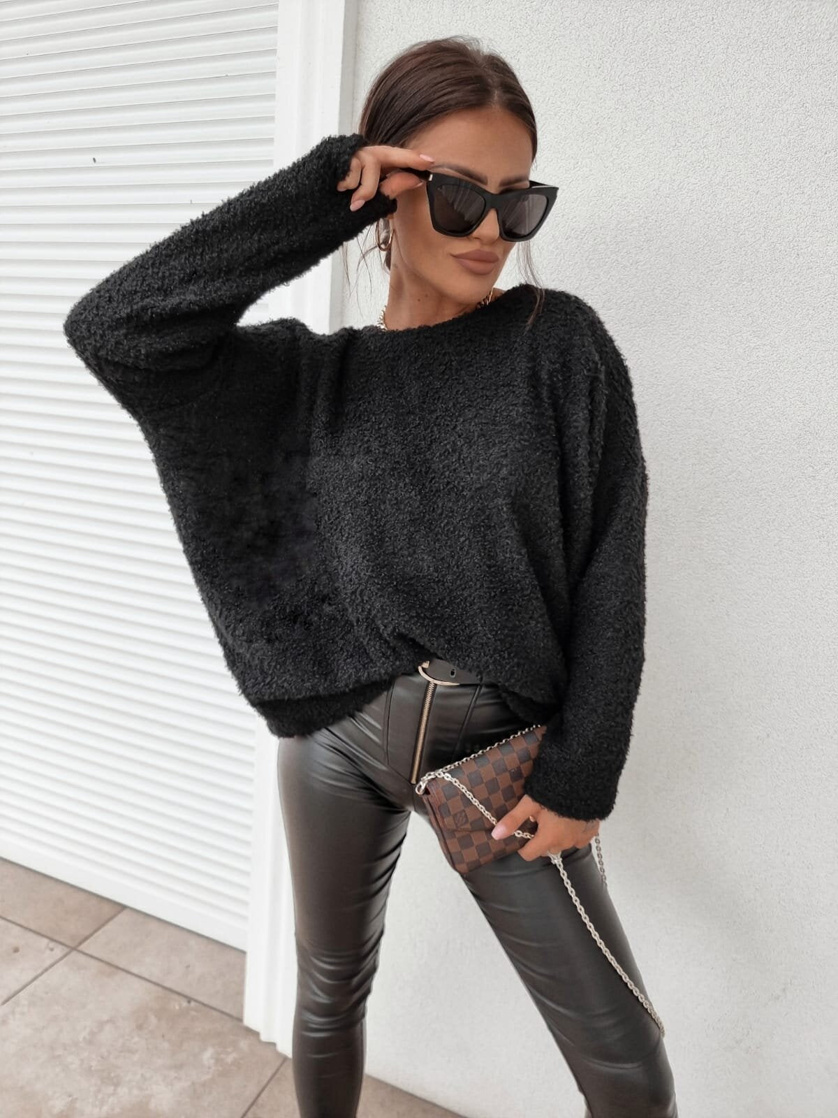 Women's Loose Long-sleeved Off-shoulder Sweater